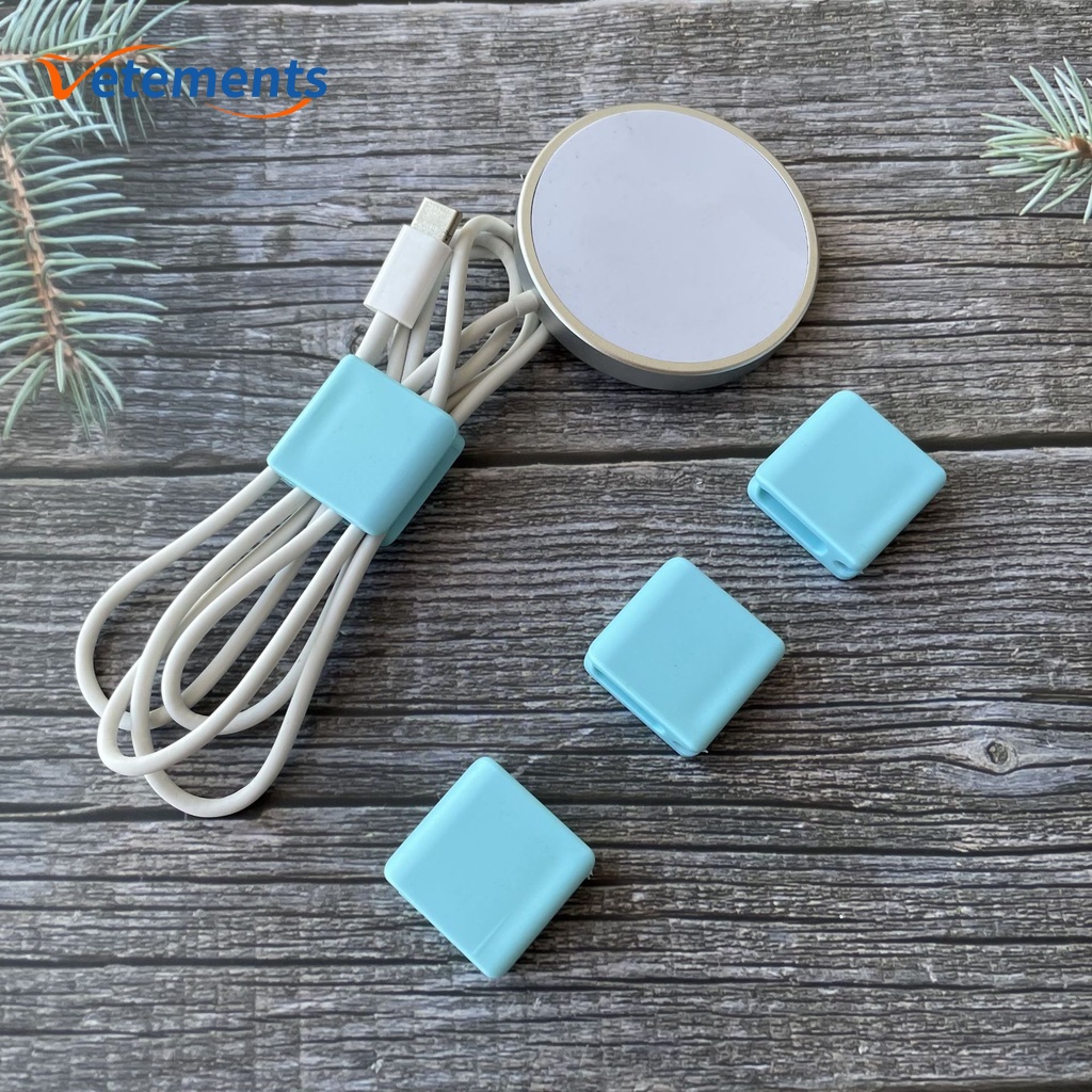 Dụng cụ quấn dây cáp sạc/tai nghe gọn nhẹ nhiều màu sắc tiện dụng mang theo du lịch