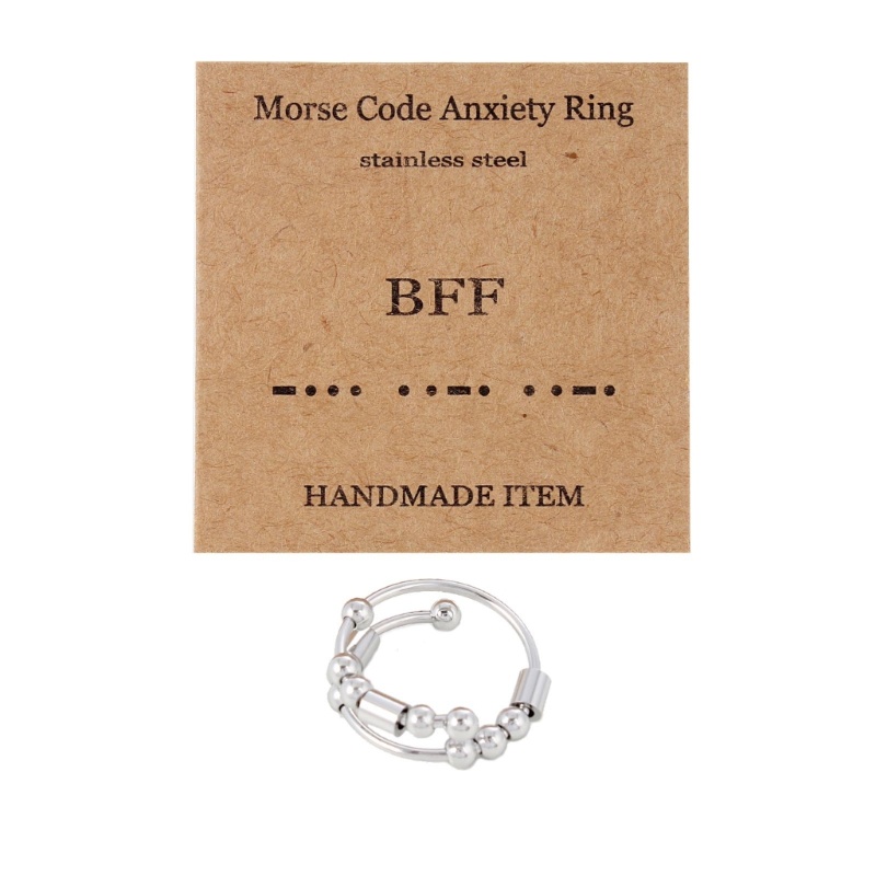 Nhẫn Đeo Tay Giảm Căng Thẳng Bằng Thép Không Gỉ