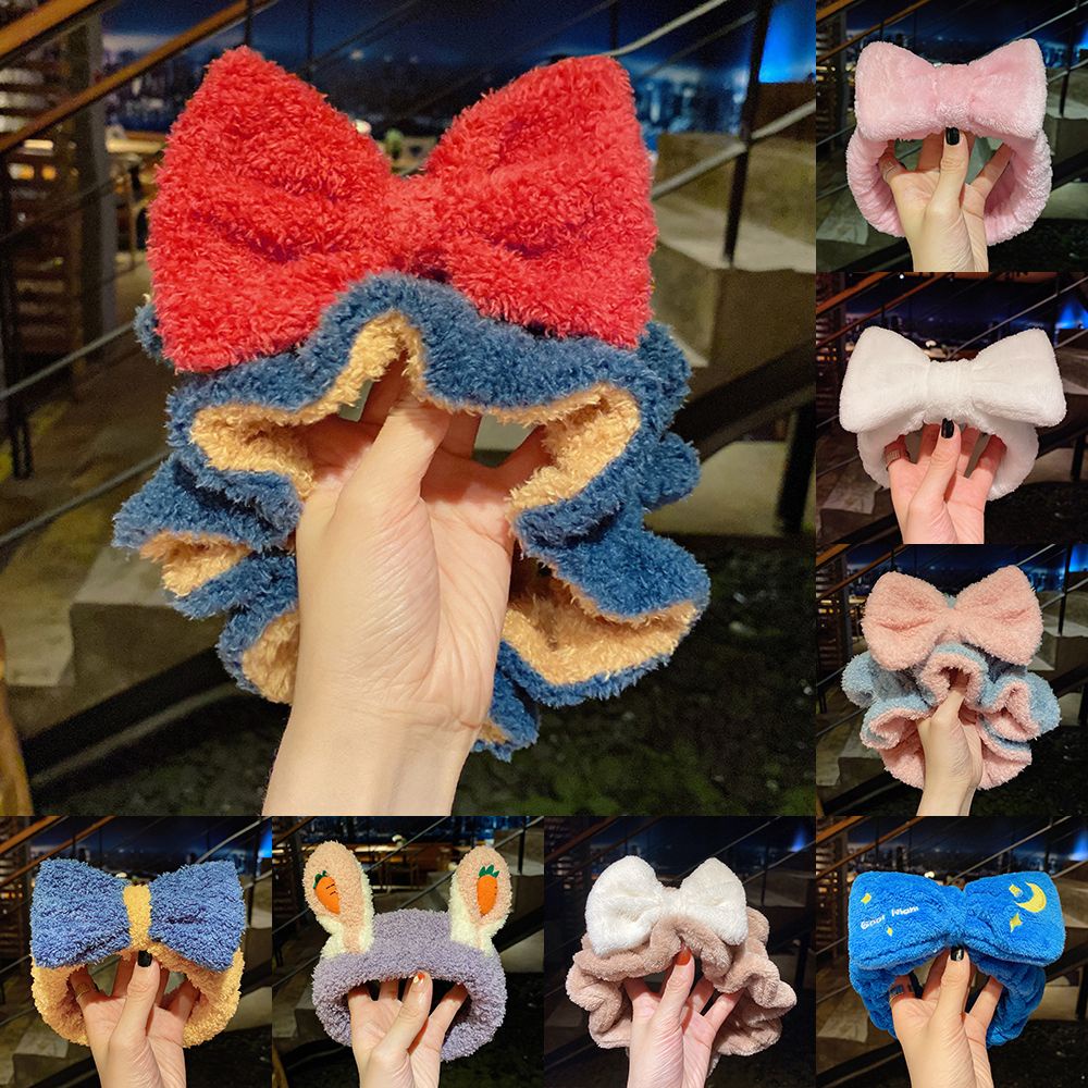 Băng đô co giãn phong cách Hàn Quốc chống trượt xinh xắn cho nữ