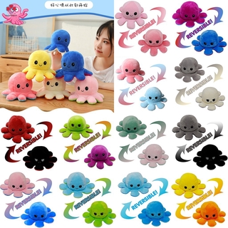 Bạch tuộc cảm xúc nhồi bông 2 màu mềm mại có thể lật