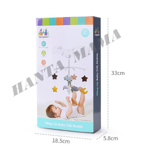 [Free Ship] Bộ treo nôi cũi Konig Kids (hàng xuất Mỹ), Đồ Chơi Treo Nôi Cho Bé