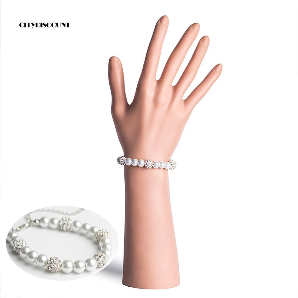 Vòng đeo tay đính hạt ngọc trai giả phong cách thanh lịch hợp thời trang | BigBuy360 - bigbuy360.vn