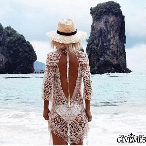 Đầm ren mặc ngoài bikini quyến rũ cho nữ