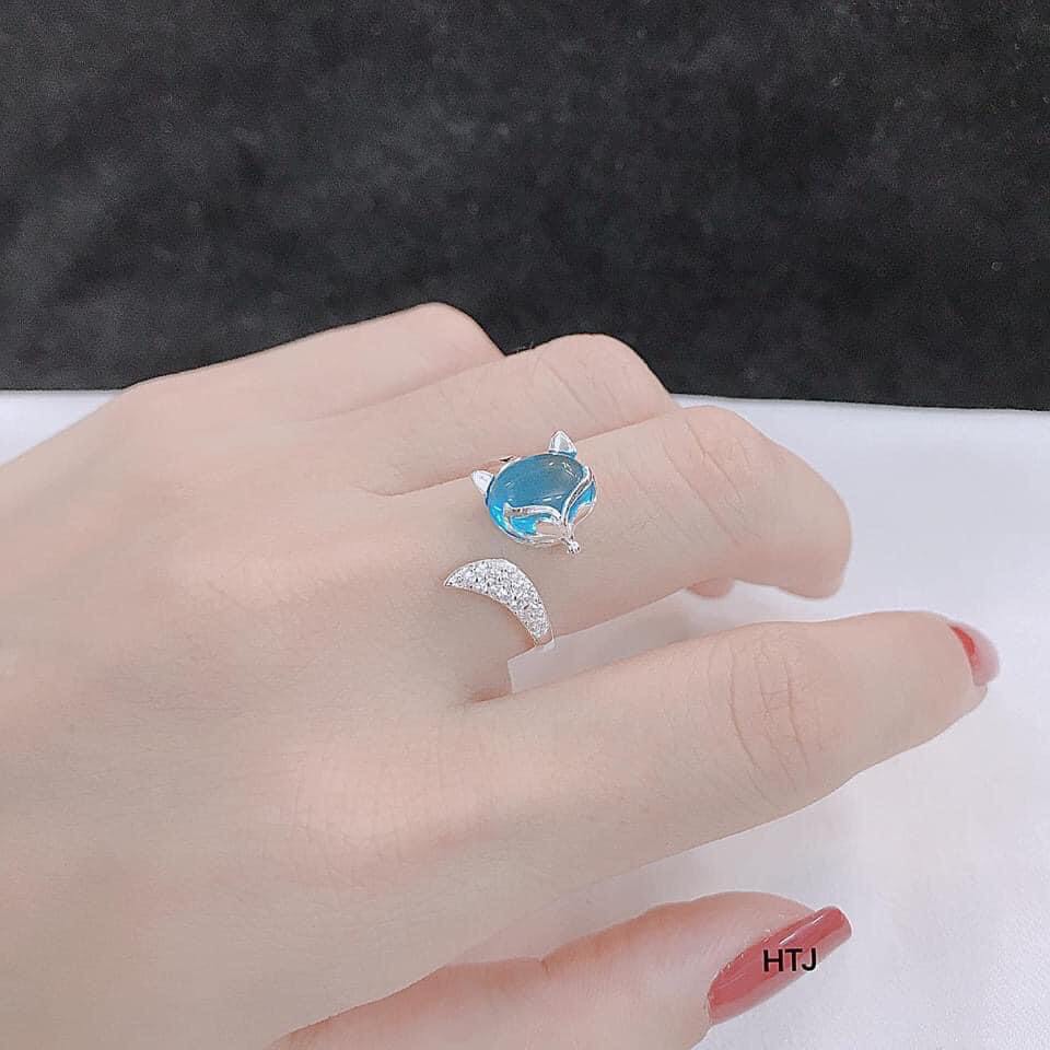 Nhẫn Hồ Ly Bạc JQN May Mắn Tình Duyên N81