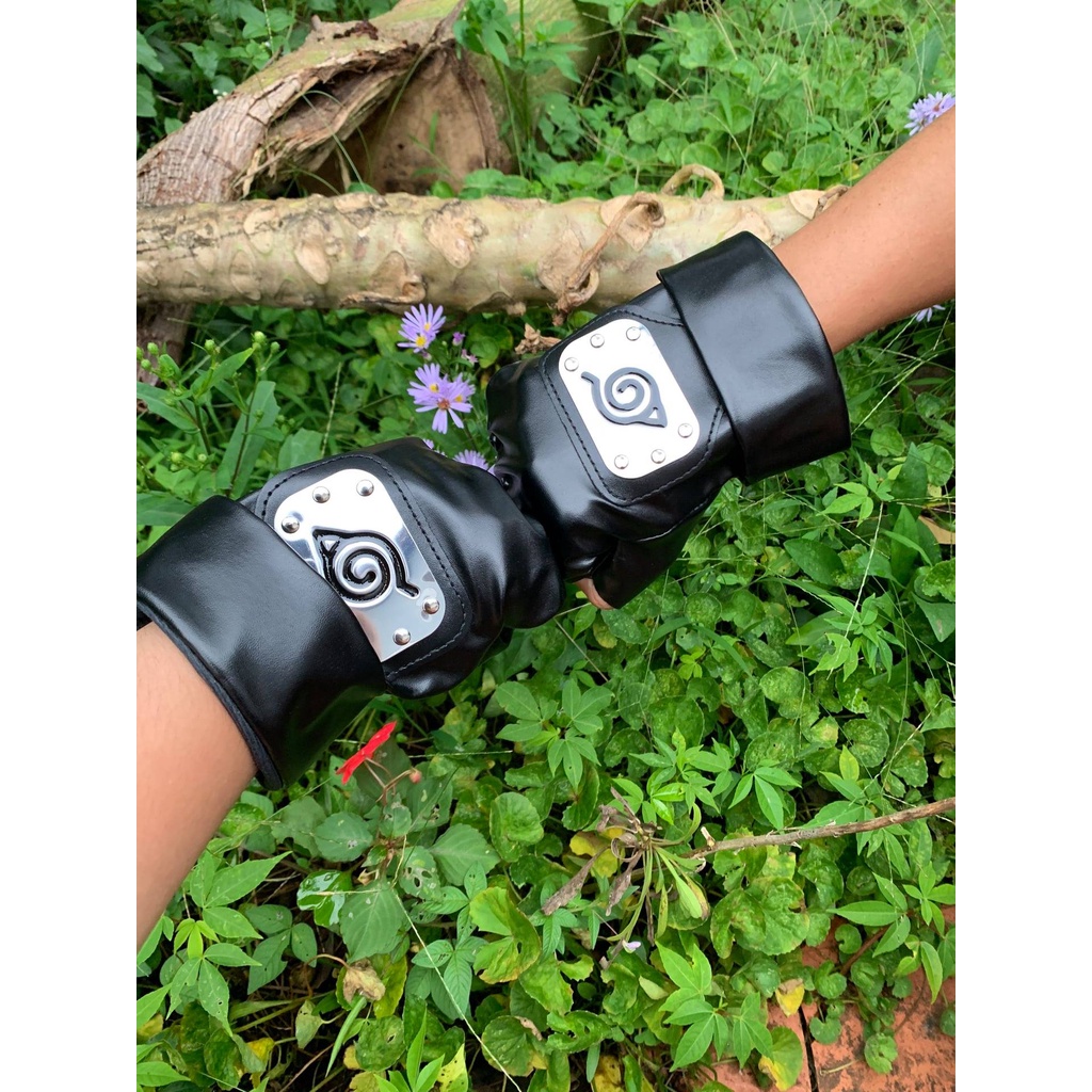 Găng tay da hở ngón cosplay Hatake Kakashi - Naruto | Baystore
