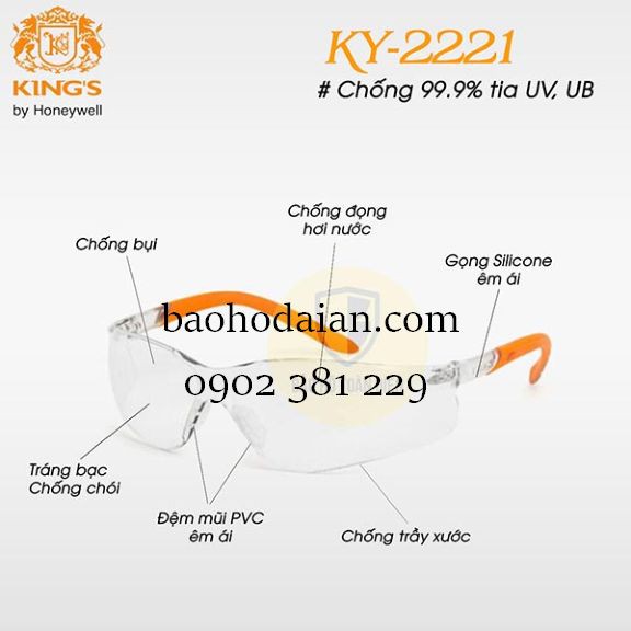 Kính bảo hộ lao động Kings KY2221