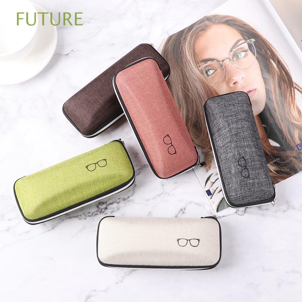 Hộp đựng mắt kính phối dây kéo phong cách cổ điển thời trang