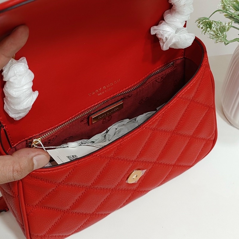 Túi xách da thật Tory Burch  Claret