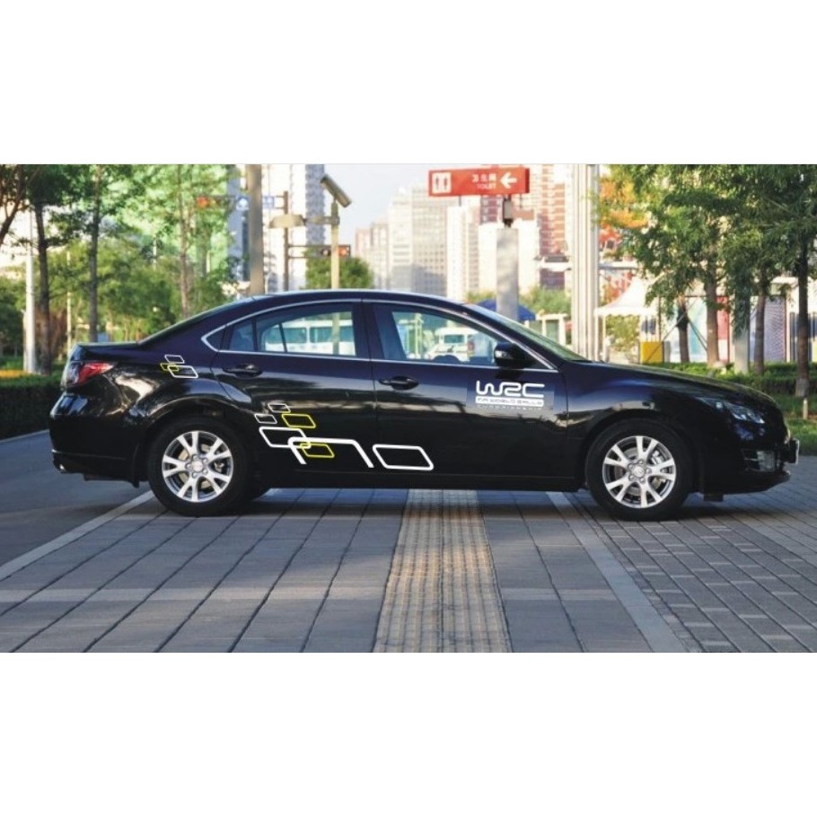 Tem dán sườn và capo xe ô tô TS012