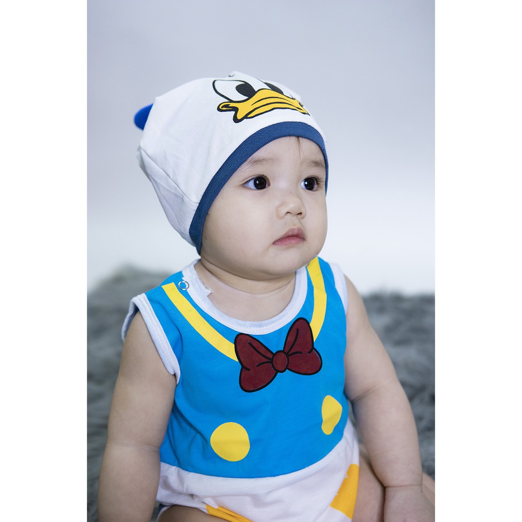 Bộ Bodysuit Chip Vịt Trắng Cho Bé - Mihababy - BDS_VITTRANG