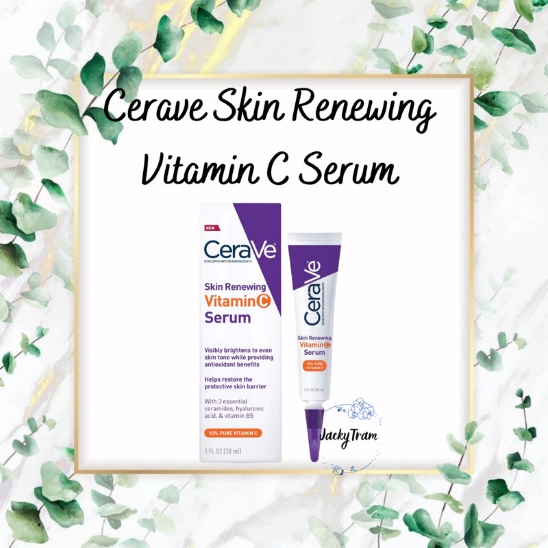 Serum sáng da mờ thâm CeraVe Skin Renewing 10% Vitamin C (30mL)