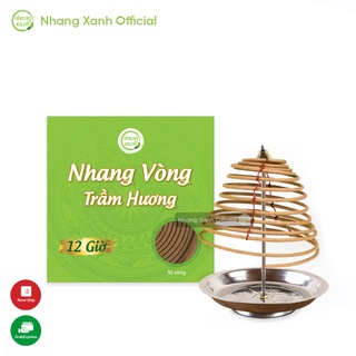 Nhang Vòng Trầm Hương Cao Cấp - Thời gian cháy 12 giờ - Hương thơm dịu nhẹ, tự nhiên