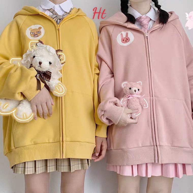 ÁO KHOÁC NỈ COTTON in LOGO THÚ | BigBuy360 - bigbuy360.vn