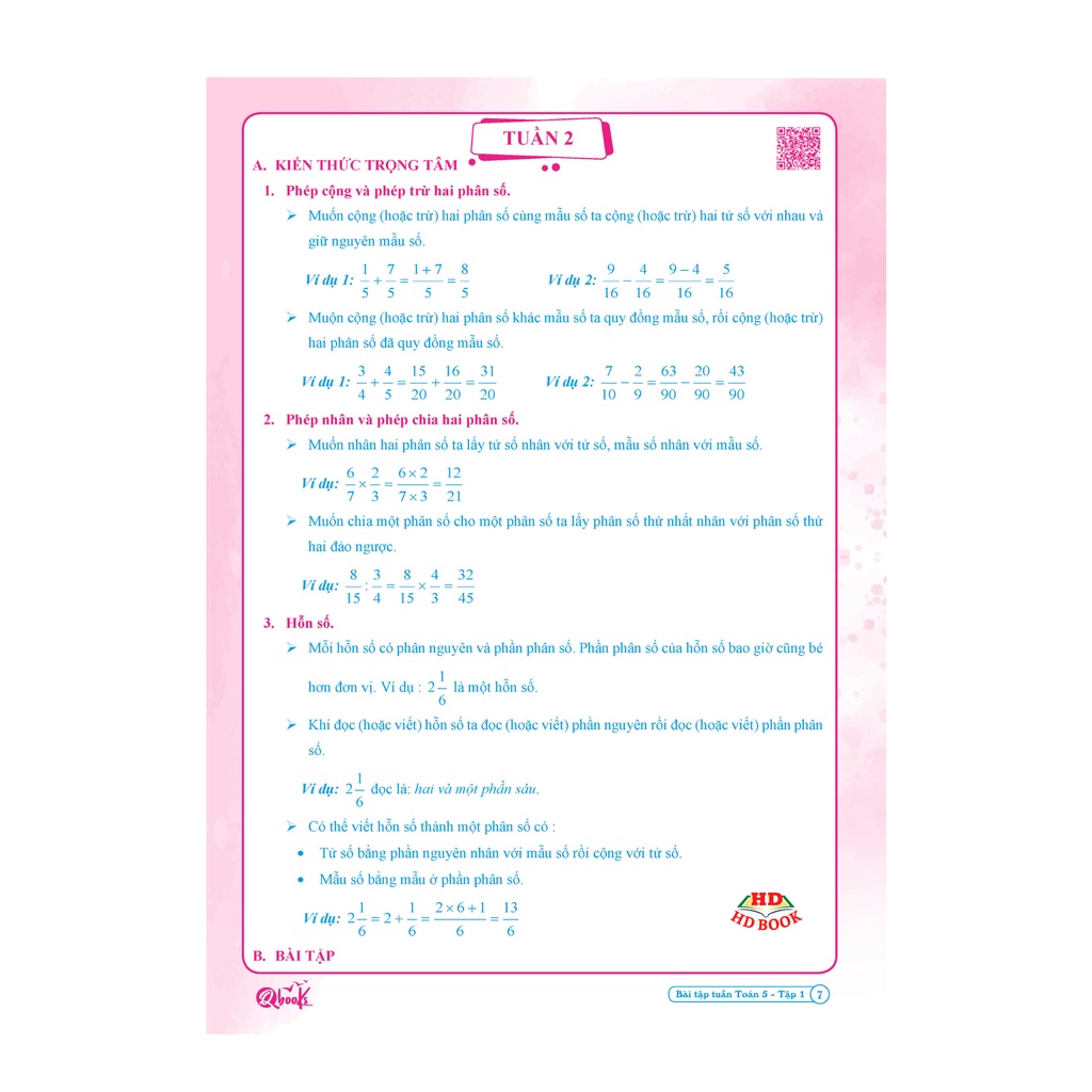 Sách - Bài tập tuần TOÁN lớp 5 - Tập 1