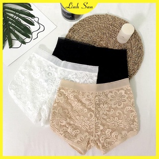 Quần đùi mặc váy ren hoa cúc 2 lớp siêu co giãn sang chảnh t
