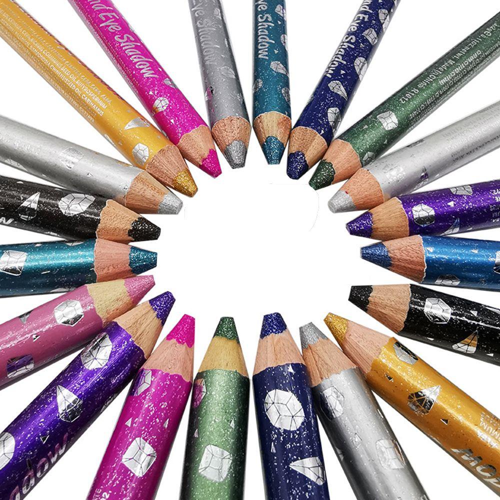 Set 12 Phấn Mắt Dạng Bút Gel Lì / Nhũ Kháng Nước Lâu Trôi