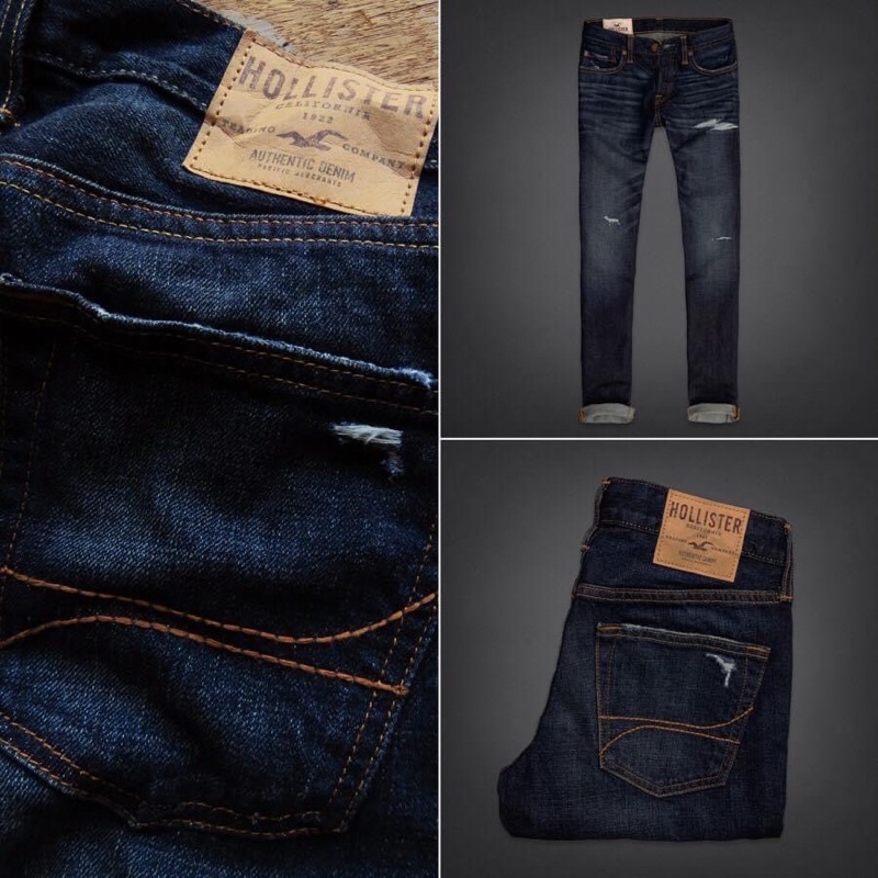 Quần jean Hollister 32x32 phom skinny nam-auth100%
