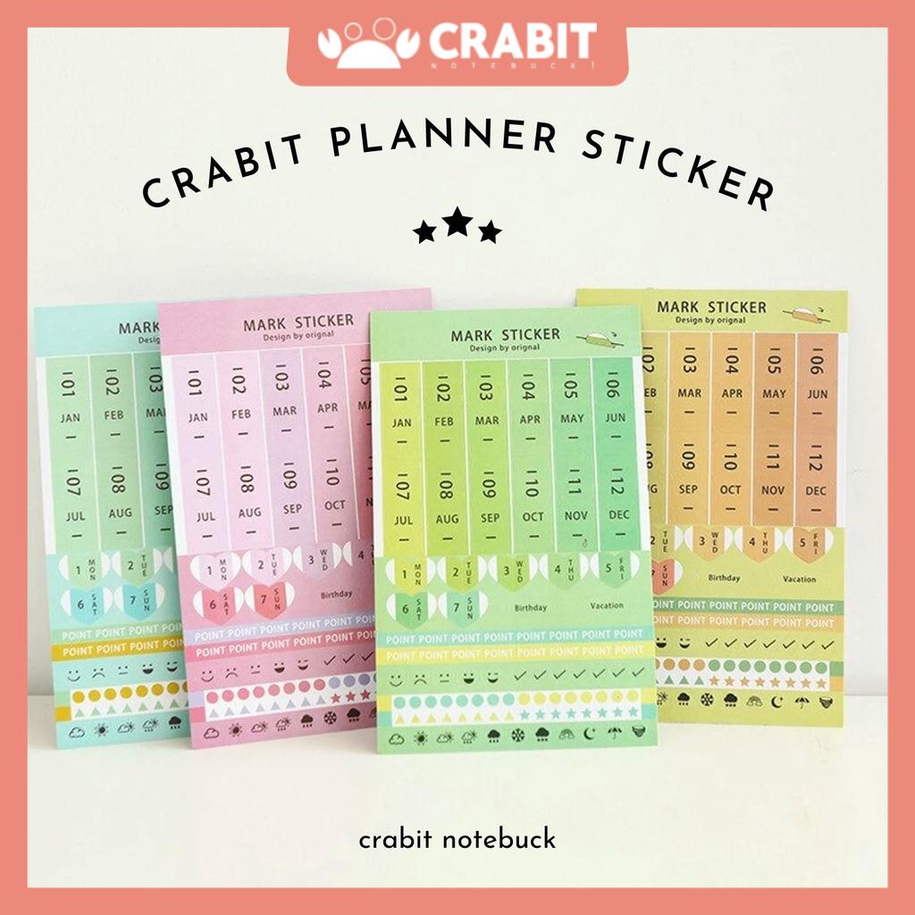 Sticker ngày tháng, đánh dấu sổ tay, sổ lịch planner, sticker pvc giấy