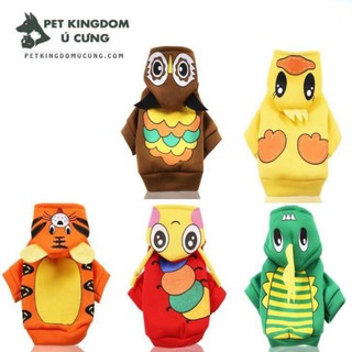 Hoatran02 - 15 Áo chó mèo nỉ mũ animal