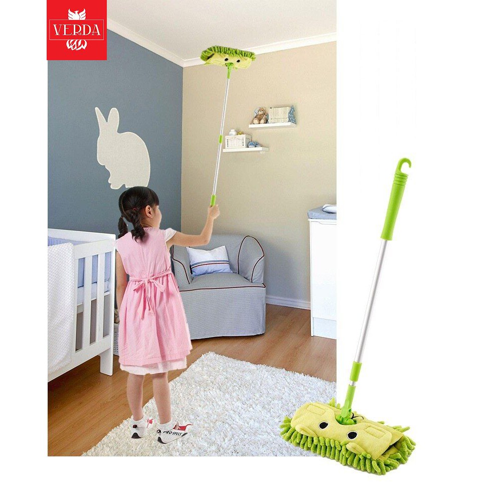 Chổi quét nhà kèm hót rác mini cho bé bộ 5 món lau chổi quét bụi bàn chải khăn kid housekeeping cleaning đồ chơi