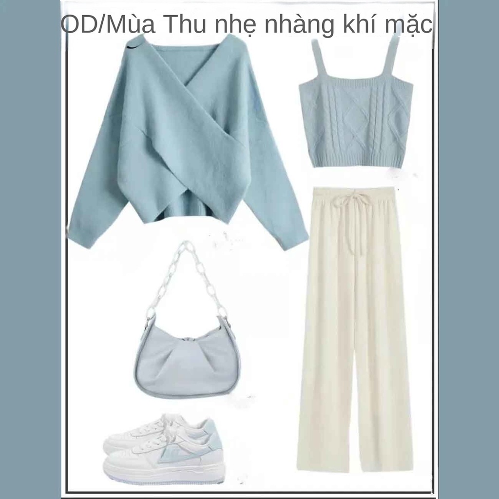 Set Đồ Ba Món Thời Trang Mùa Thu Phong Cách Mới 2023 Cho Nữ