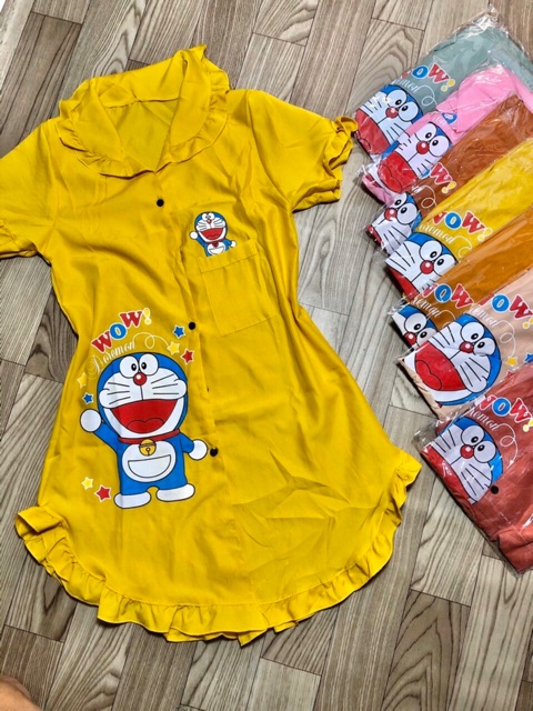 Đầm ngủ sơmi hình gấu 💕 Freeship 💕 | BigBuy360 - bigbuy360.vn