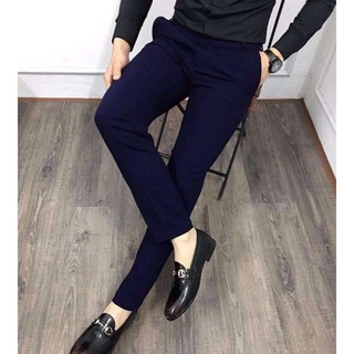Quần tây nam xanh than dáng ôm body co giãn (bao đổi trả nếu không vừa ý)