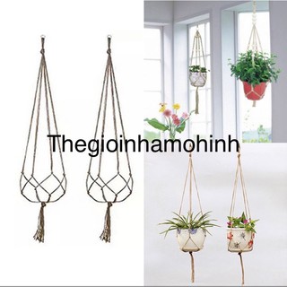Dây treo chậu cây, macrame, dây treo macrame, decor, diy