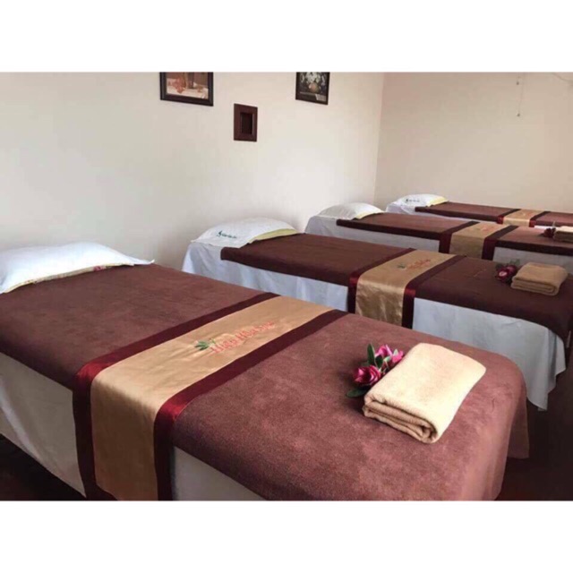 Khăn trải giường, phủ giường spa kt 90x190, khăn đắp (ảnh thật) | BigBuy360 - bigbuy360.vn