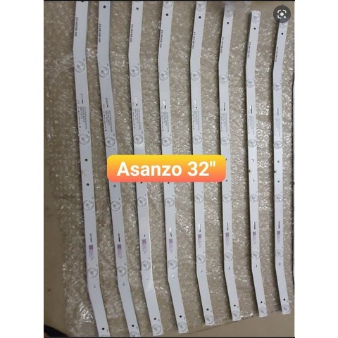 Bộ LED Tivi Asanzo 32inch cong cài - 1 bộ 2 thanh cong 6 bóng giống nhau - LED MỚI 100%