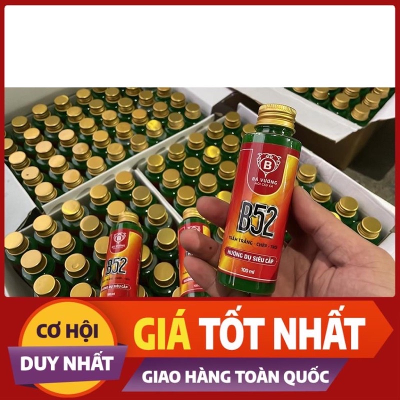 [Mã S09150920K giảm 20K đơn 0Đ] Hương dụ siêu cấp B52 Bá Vương chuyên trắm trắng, chép, trôi