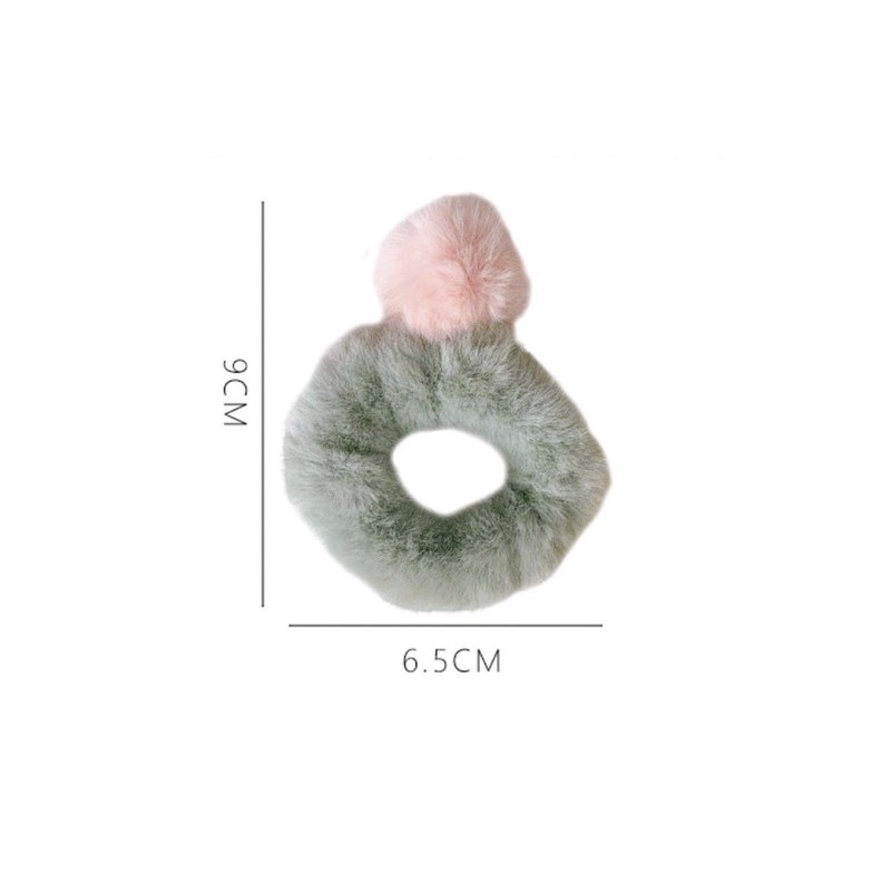 Chun cột tóc lông hình nhẫn xinh xắn