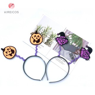 Cài Tóc Lò Xo Phù Thủy Bí Đỏ Halloween