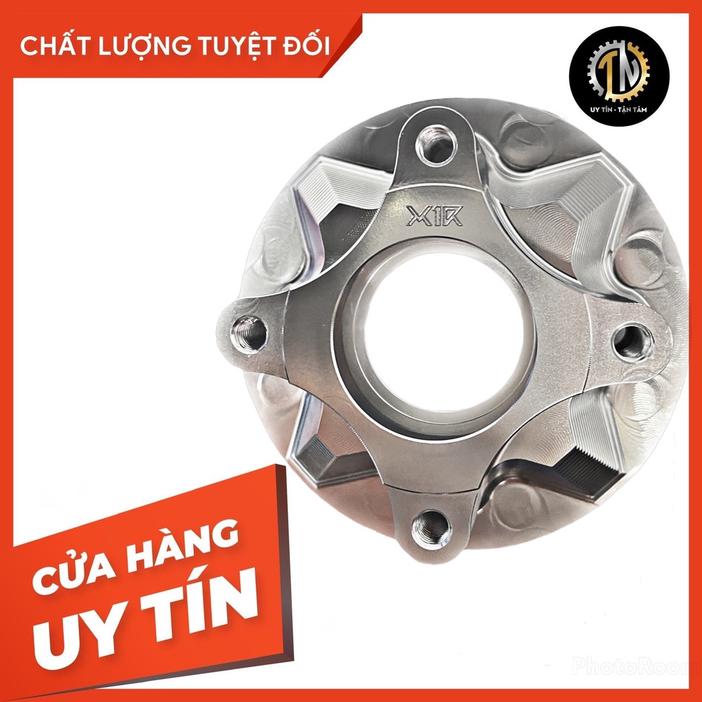 Cùi đĩa CNC X1R màu bạc 4 lỗ lắp cho Ex 135 hàng chính hãng