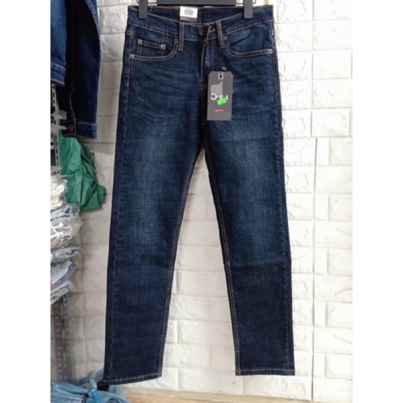 Quần jean nam dài xanh ánh rêu  Quần bò nam đẹp Ống đứng cao cấp thời trang vnxk Jeans co dãn HAIAN JEAN