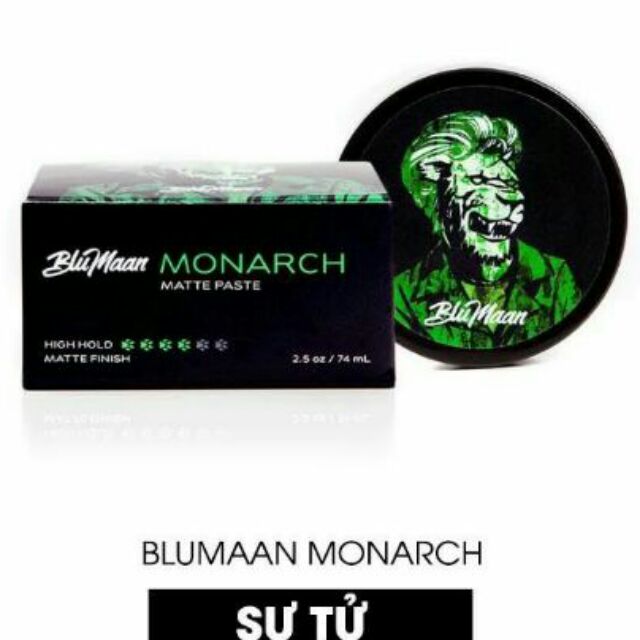 Sáp Tạo Kiểu Tóc BLUMAAN  SƯ TỬ - MONARCH MATTE PASTE