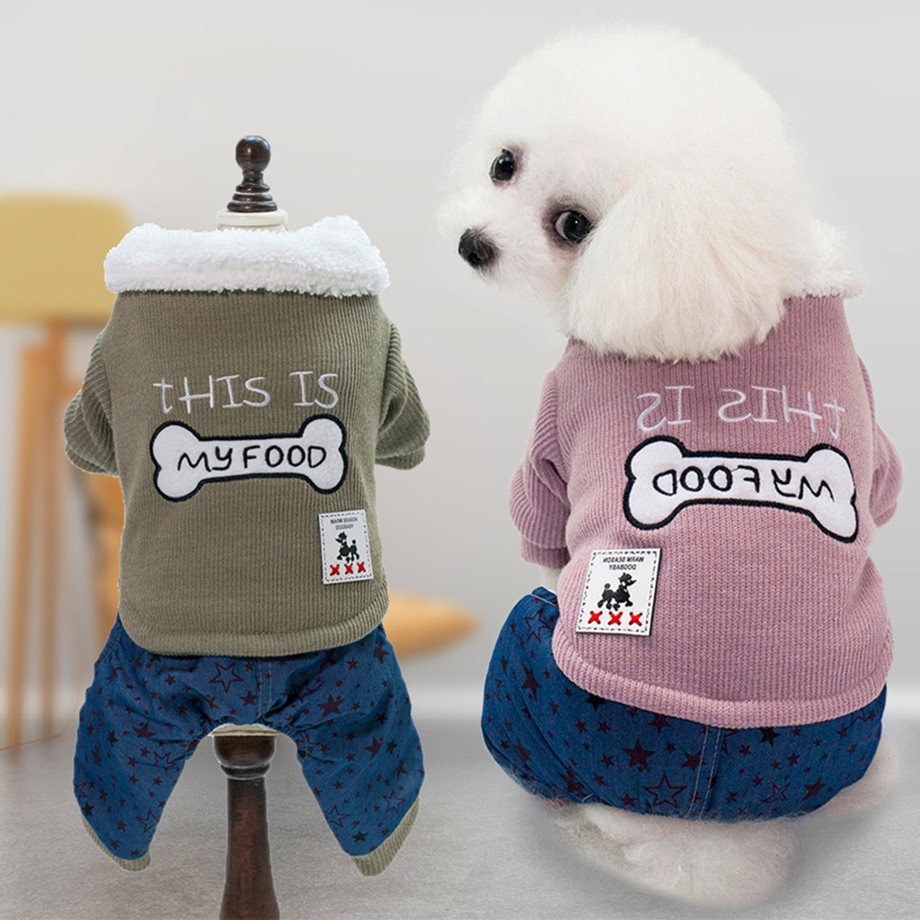 Áo khoác thêu hình dành cho thú cưng