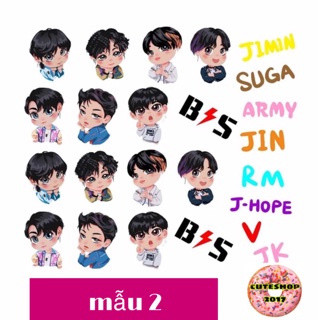 sticker dán BTS