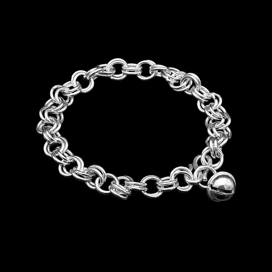 Lắc Trẻ Em Bạc Hiểu Minh LTE131 Chuông Xinh May Mắn