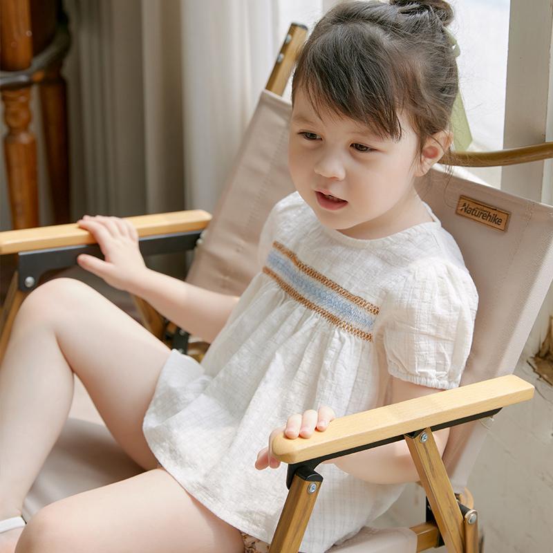 Áo Thun Cotton Tay Phồng Ngắn Thêu Họa Tiết Phong Cách Nhật Bản Thời Trang Mùa Hè Mới Cho Bé Gái