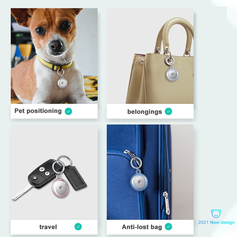 TPU Protective Case For Airtag Cover Hangable Keychain Locator Tracker Cover For airtags Case | BigBuy360 - bigbuy360.vn