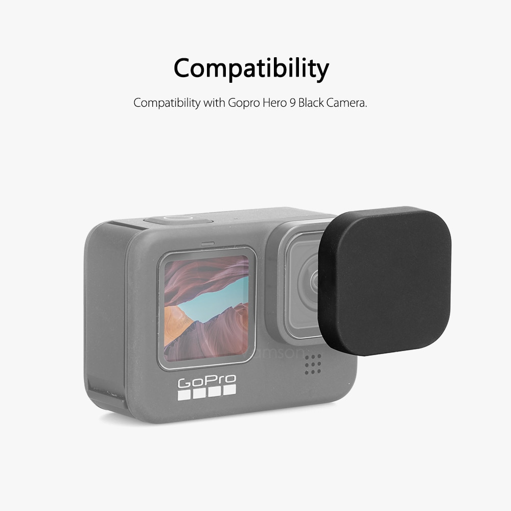 Kính Cường Lực Bảo Vệ Màn Hình Máy Ảnh Màu Đen Cho GoPro Hero 11 10 9 9