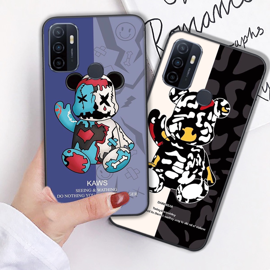 ỐP LƯNG OPPO A53 IN HÌNH BEARBRICK CỰC HOT 2021-CHUẨN HÌNH 100%