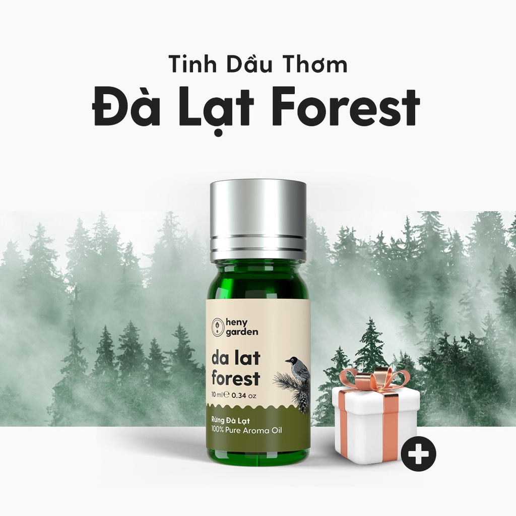 Tinh Dầu Phối Hương Da Lat Forest (Gỗ) Xông Thơm Phòng, Làm Nến Thơm Thiên Nhiên Heny Garden 10mL