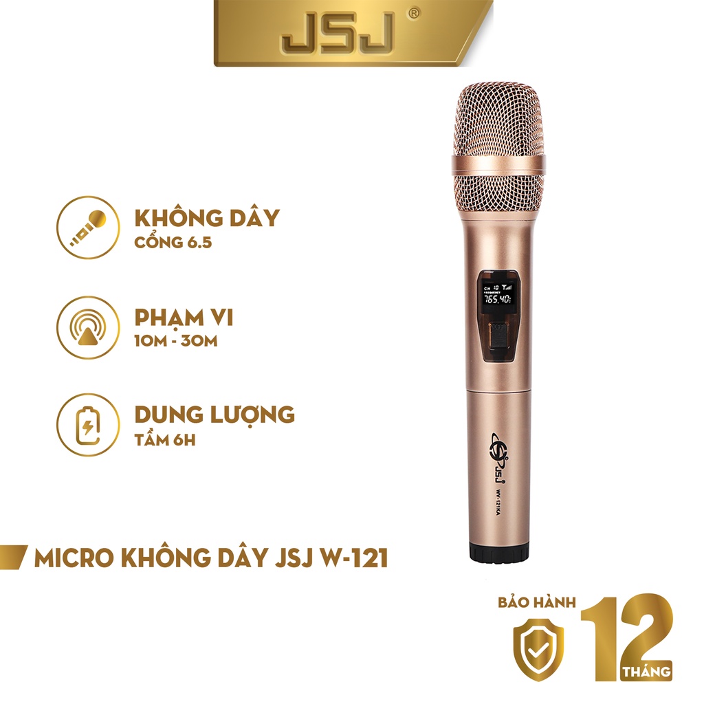 Micro karaoke không dây cao cấp JSJ-W221 mẫu mới tích hợp màn hình led chuyên nghiệp, công nghệ giảm tiếng ồn thông minh