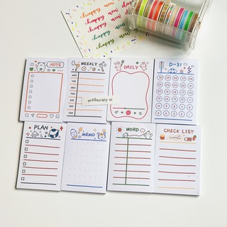 Giấy note Mgcity ver2 gấu trắng thích hợp quản lí thời gian, tài chính