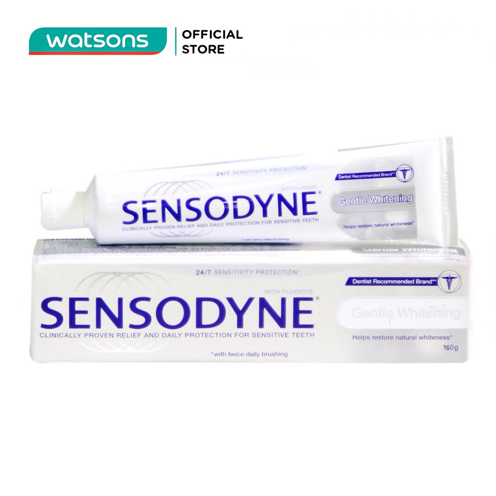 Kem Đánh Răng Trắng Sáng Sensodyne Gentle Whitening 160g