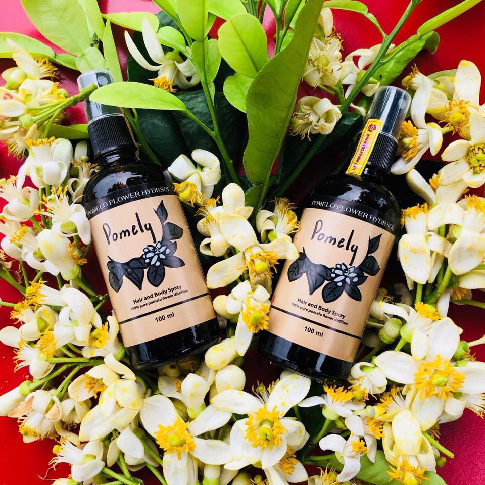 Com bo nước cất hoa bưởi, hoa hồng mini