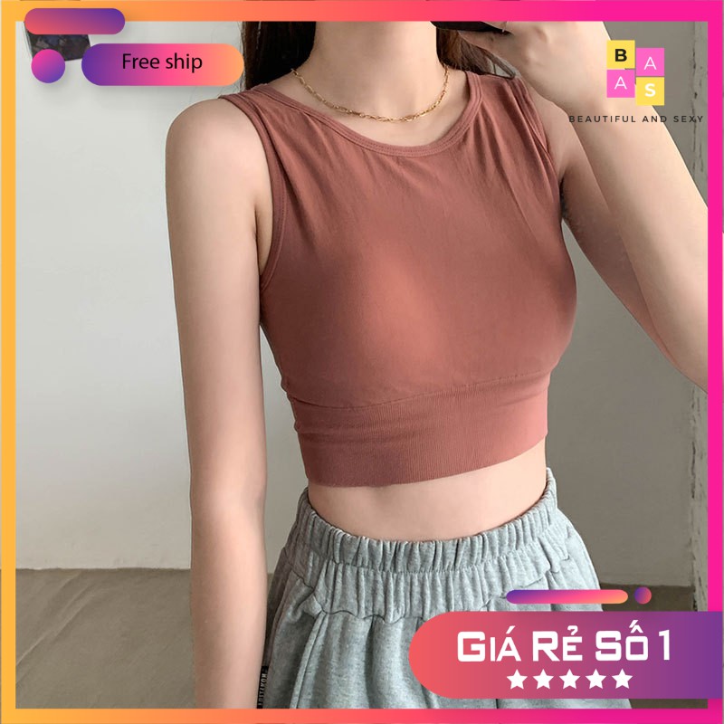 Áo croptop thể thao, áo bra tập Gym, Yoga BAS022