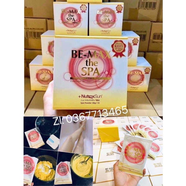 Bột tắm trắng bemax the spa Nhật